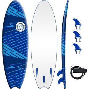 لوح ركوب الأمواج الناعم من Foam Bloo Tide بطول 6 بوصات in Kuwait