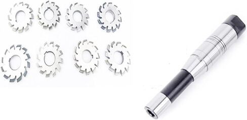 Dp10 (PA14-1/2 Bore22 No. 1-8 Involute Gear Cutters) + Diameter: 22mm R8 Shank Milling Arbor Gear Mill Cutter Holder in Saudi Arabia