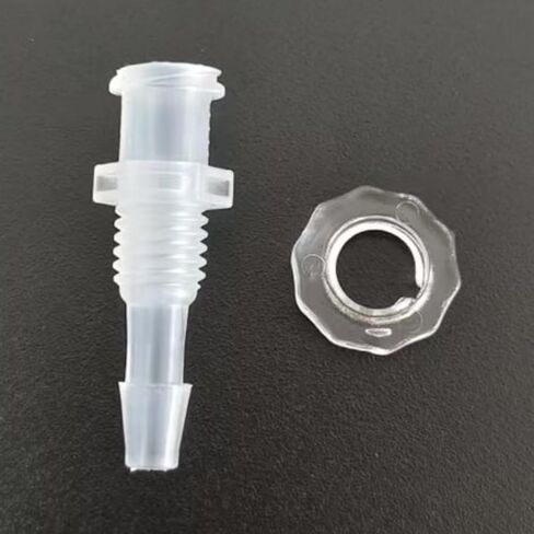 1/8 بوصة PP أنثى حاجز لور قفل إلى خرطوم بارب موصل 1/4-28 UNF ذكر حاجز لور ملولب إلى شائك مع صامولة PC لحوض السمك وقود غاز الهواء السائل 50 مجموعة (1/8 بوصة) in Kuwait