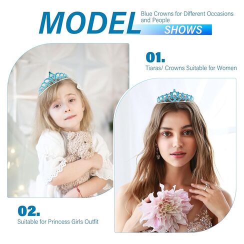 Tiaras Crowns Headbands for Girls Women 10 Pcs Small Silver Princess Tiara Bulk Crown Tiaras Rapunzel Crowns for Wedding Birthday Crystal Tiara for Prom, Bride, Pageant, Halloween in Kuwait