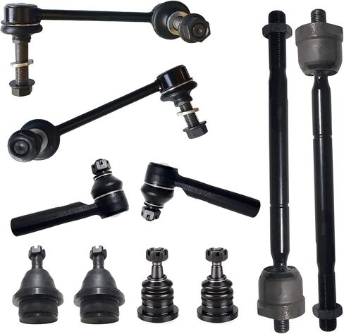 Front Sway Bar + Outer Tie Rod End + Lower Ball Joint FITS for Ford Edge 2007-14, for Lincoln MKX 2007-15, K500205 K750159 ES800473 ES800474 Front Suspension Link Bar Tie Rods Ball Joint-6pc Set in Kuwait