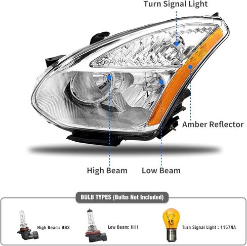 Xenon HID Headlight Ballast Control Unit w/Igniter & D2S Bulb Replacement for Nissan Rogue 350z Altima Murano Marano Maxima, Infiniti G35 G37 FX35 Qx56, # Replace 28474-89904 28474-8991A in Kuwait