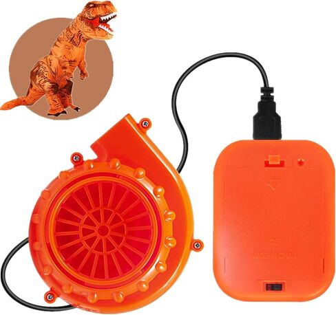 Wittocs Black Costume Fan Mini Blower Fan for Dinosaur Halloween Inflatable Blow Up Costume(Upgraded Version) in Kuwait