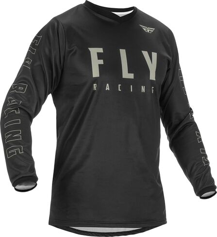 Fly Racing 2022 Youth F-16 Jersey (Black/Grey, Youth Large) in Saudi Arabia