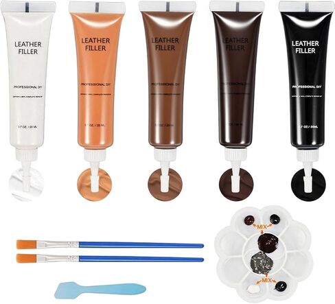 طقم إصلاح الفينيل ، طقم إصلاح فينيل غراء جلدي للسيارات الداخلية ، الأثاث ، الأرائك ، الأحذية ، استعادة الجلود ، الدموع وثقب الاحتراق in Kuwait