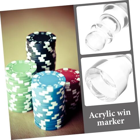 Yardwe Poker Chip Win Marker Acrylic Wheel Marker for Indoor Outdoor Gaming Multi Use Design for Easy Tracking in Kuwait