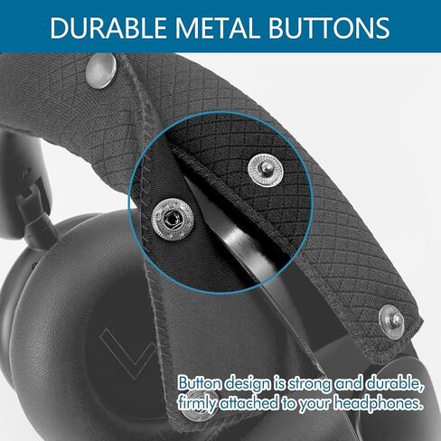 غطاء رأس سماعة الرأس Gevo لـ Anker Soundcore Q20 ، Q20i ، Q20+، Q30 ، Q35 ، Q45 ، وسادة عقال النسيج الإسفنج سهلة التثبيت لا توجد أداة مطلوبة (رمادي) in Kuwait