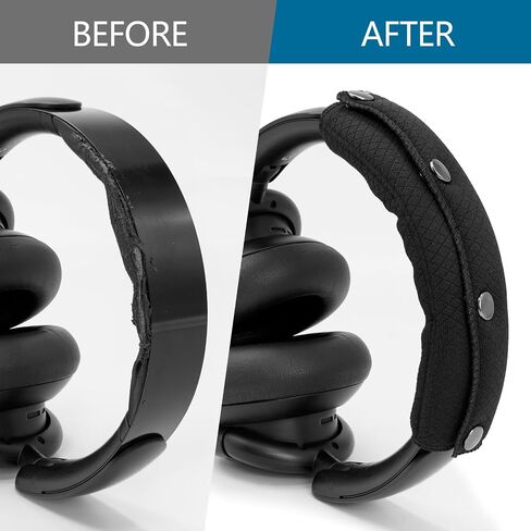غطاء رأس سماعة الرأس Gevo لـ Anker Soundcore Q20 ، Q20i ، Q20+، Q30 ، Q35 ، Q45 ، وسادة عقال النسيج الإسفنج سهلة التثبيت لا توجد أداة مطلوبة (رمادي) in Kuwait