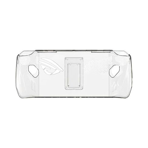 حالة وقائية واضحة متوافقة مع ASUS ROG Ally المحمولة ، الشفافة الصلبة الغلاف الوقائي قبضة الاكتمالات المضادة للبقاء مع حامل قابلة للطي ل ROG Ally Gamepad (Clear & Black) in Kuwait