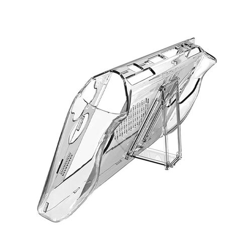 حالة وقائية واضحة متوافقة مع ASUS ROG Ally المحمولة ، الشفافة الصلبة الغلاف الوقائي قبضة الاكتمالات المضادة للبقاء مع حامل قابلة للطي ل ROG Ally Gamepad (Clear & Black) in Kuwait