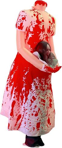زي قابل للنفخ 6.1 قدم ، ممرضة Zombie Holloween الأزياء القابلة للنفخ حجم البالغين للنساء ، رعب ممرضة دموية التضخم لعطلة الحفلات تأثيلي in Saudi Arabia