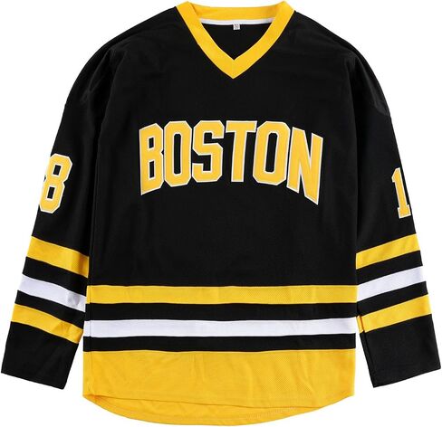 Youth Happy Gilmore 18 Adam Sandler 1996 Stitched Movie Hockey Jersey Black in Saudi Arabia