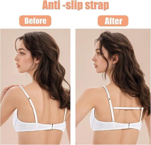 18 Pcs Bra Straps Clips Adjustable Non Slip Bra Clips for Racerback Bra Straps Holder Bra Extenders 2/3 Hook in Saudi Arabia
