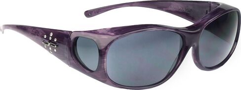 Jonathan Paul Fitovers Element Medium Polarized Over Sunglasses ; Sapphire-Crystal & Polarvue Gray in Kuwait