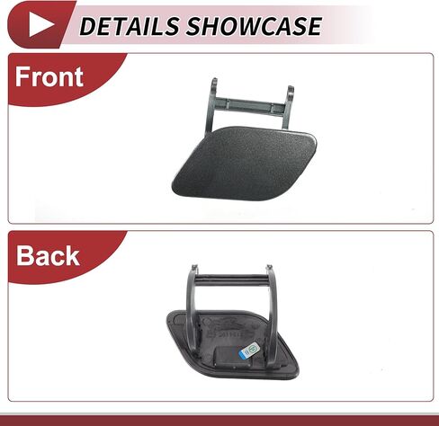 Front Left Side Bumper Headlight Washer Nozzle Cover Cap for BMW 740i 2011-2015 Bumper Trim Nozzle Cover No.51117210881 White Plastic in Kuwait