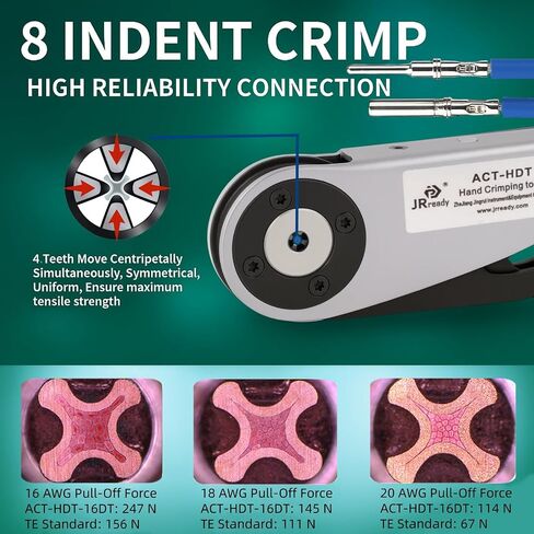 JRREEDY DW5011 DEUTSCH CONNECTOR KIT - DT CONNERSORS 2 3 4 6 PIN ، حجم 16# جهات الاتصال الصلبة 13-20 ، أداة Deutsch Crimp ، أداة إزالة دبوس Deutsch. موصلات السيارات المقاومة للماء in Kuwait