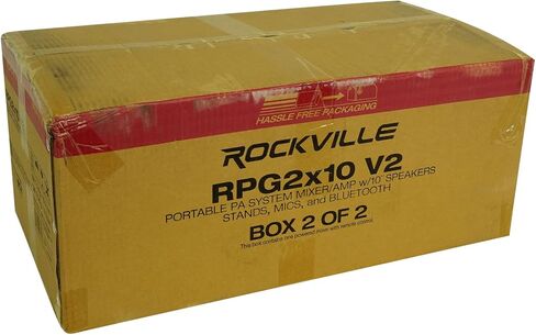خلاط Rockville RPG2X10 يعمل بالبلوتوث + (2) مكبرات صوت 10 بوصة + حوامل + ميكروفونات لاسلكية in Saudi Arabia
