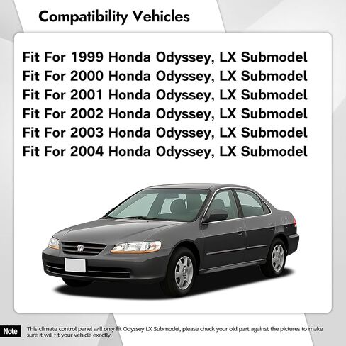 79600-S84-A21ZA Heater Climate Control Switch Module Panel Compatible with 2001 2002 Honda Accord A/C Climate Temp Unit Replace for 79600S84A21ZA in Kuwait