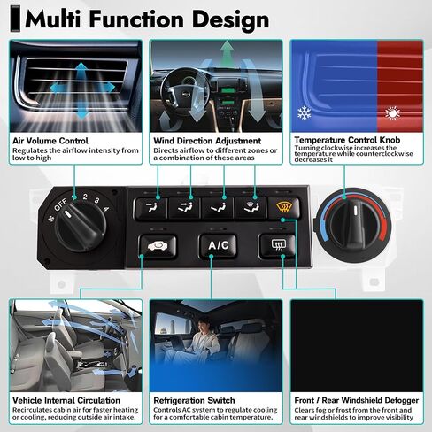 79600-S84-A21ZA Heater Climate Control Switch Module Panel Compatible with 2001 2002 Honda Accord A/C Climate Temp Unit Replace for 79600S84A21ZA in Kuwait