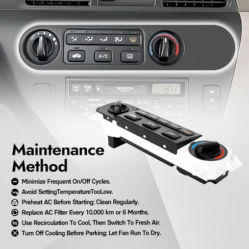 79600-S84-A21ZA Heater Climate Control Switch Module Panel Compatible with 2001 2002 Honda Accord A/C Climate Temp Unit Replace for 79600S84A21ZA in Kuwait