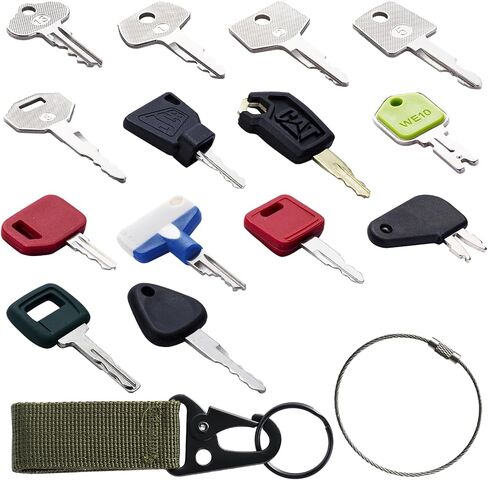 Contractors Heavy Equipment Keys Master Set Construction Equipment Multi Keys fit Most Common Equipment Manufactures Excavator Loader Dozer Backhoe Volvo CAT John Deere Case Doosan JCB Kubota Hyster in Saudi Arabia