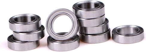 Metal Shield Ball Bearings, 7x11x3mm MR117ZZ, 4-Pack, Radial Shaft Design in Saudi Arabia