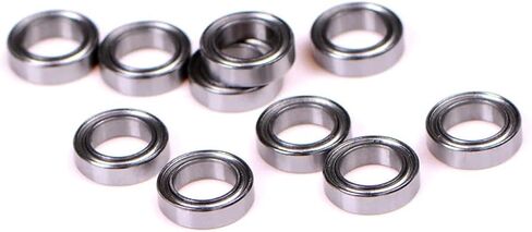 Metal Shield Ball Bearings, 7x11x3mm MR117ZZ, 4-Pack, Radial Shaft Design in Saudi Arabia