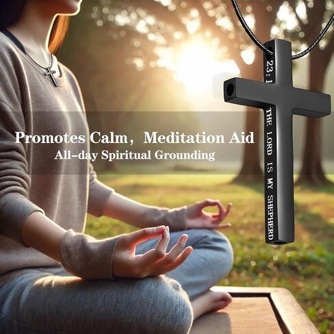 COTATI Anxiety Breathing Necklace Breathe Easy Mindfulness Necklace Breathlace Stainless Steel Pendant for Women Men Natural Calm & Stress Relief in Kuwait