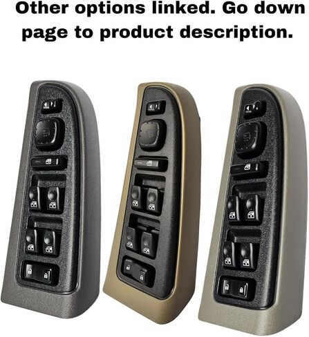 SWITCHDOCTOR Window Master Switch & Light Gray Bezel Set for 2003-2006 Chevrolet Silverado & GMC Sierra; Avalanche (Standard Cab Pickup, Single Cab, 15883318, 15883322, Chevy) in Saudi Arabia
