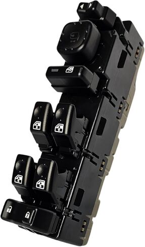 SWITCHDOCTOR Window Master Switch & Light Gray Bezel Set for 2003-2006 Chevrolet Silverado & GMC Sierra; Avalanche (Standard Cab Pickup, Single Cab, 15883318, 15883322, Chevy) in Saudi Arabia