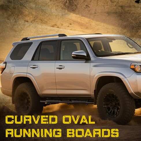 3.5 Inch Oval Tube Step Bar Running Boards Compatible with 2025 2026 Toyota 4Runner(Without Side Skirts). 4Runner Step Bars and Carbon Steel Side Steps Step Bars. in Kuwait