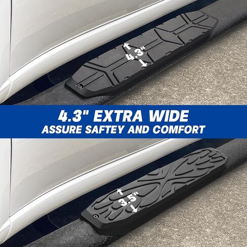 3.5 Inch Oval Tube Step Bar Running Boards Compatible with 2025 2026 Toyota 4Runner(Without Side Skirts). 4Runner Step Bars and Carbon Steel Side Steps Step Bars. in Kuwait