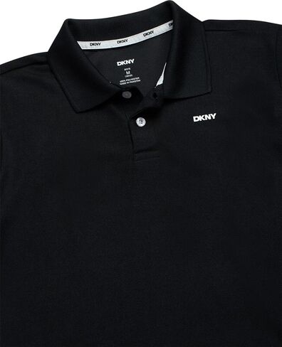 DKNY Boys Polo Shirt - Performance Golf Polo with Moisture Wicking Fabric, Short Sleeve Boys Golf Shirts (Sizes: 8-20) in Saudi Arabia