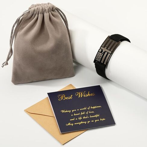 Dad Gifts for Fathers Day,Bracelets for Boy Men American Flag Cross Bible Verse Bracelet Christmas Birthday Easter Christian Gifts for Dad Daddy New Dad Husband in Kuwait