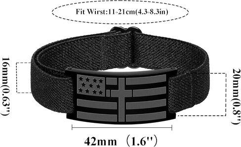 Dad Gifts for Fathers Day,Bracelets for Boy Men American Flag Cross Bible Verse Bracelet Christmas Birthday Easter Christian Gifts for Dad Daddy New Dad Husband in Kuwait