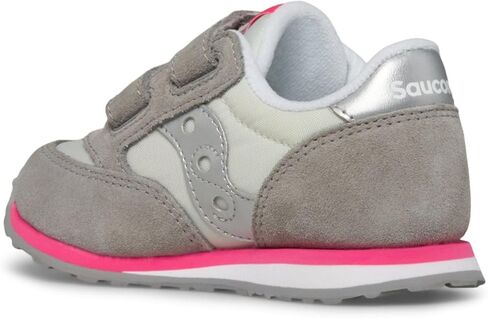 Saucony Kids Baby Jazz Hook & Loop Sneaker, Navy/Silver/Pink, 4.5 US Unisex Toddler in Saudi Arabia