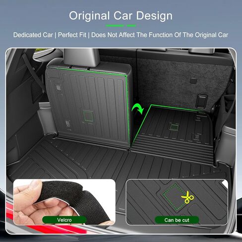 Cargo Mat Compatible with 2024-2025 Lexus TX 350 500H 550H+ Trunk Liner Cargo Liner Backrest Trunk Mat Replacement for 2024-2025 Lexus TX Accessories in Kuwait