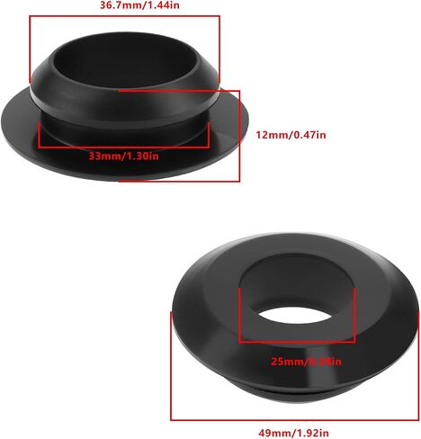 4x 1" Flexible Tank Adapter Bulkhead Rubber Tank Seal 25mm Pipe-to-Tank Seal Pipe 33mmx12mm in Saudi Arabia