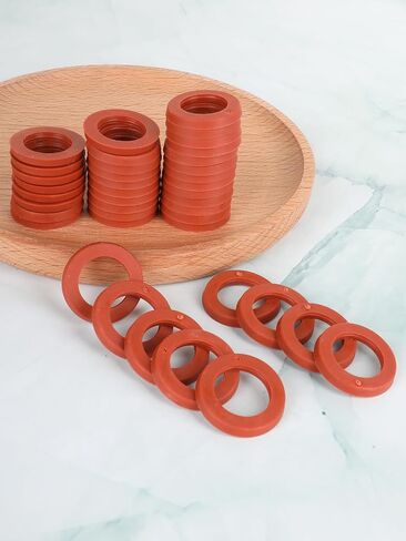 40 Pcs Red Garden Hose Washer, Heavy Duty Rubber Washer, Garden Hose Gasket, Fit All Standard 3/4" Gardens Hose Fittings in Saudi Arabia