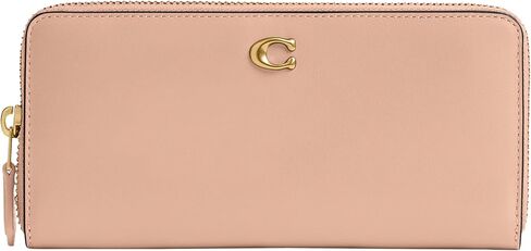 Coach Women's Essential Slim Accordion Zip Wallet Accessory-Travel, B4/Fuchsia in Saudi Arabia