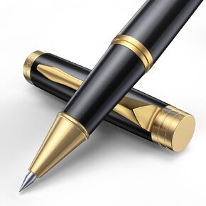 Luxury Rollerball Pen, Best Roller Ball Pen Gift Set for Men & Women, Noble and Elegant Designs, Professional, Executive, Office, Birthday Nice Pens- Gift Box with Black Extra Refill