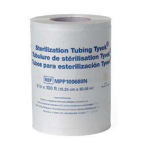 Medline MPP100680N Tyvek Medical Sterilization Rolls, 6" x 100' (Pack of 8)