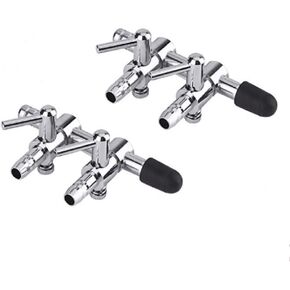 2Pack Stainless Steel Air Flow Splitter Pump Lever Valve for Aquarium Pond