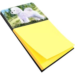 Caroline's Treasures SS8900SN Bichon Frise Refillable Sticky Note Holder or Postit Note Dispenser, 3.25 by 5.5", Multicolor