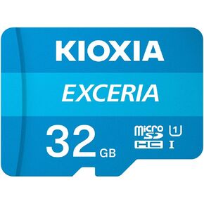 KIOXIA 16GB EXCERIA microSD Memory Card U1 Class 10 100MB/s Max Read Speed, Full HD Video Recording
