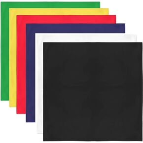 Balec One Dozen Cotton Plain Bandanas 12 Pack Head Wraps