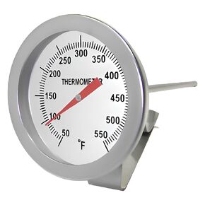 PIC Gauges B3B12-AA SS Case Bimetal Thermometer, 316 SS Stem, Back Angle Connection, 3" Dial, 12" Stem Length, 50/300° F & 10/149° C Temperature Range