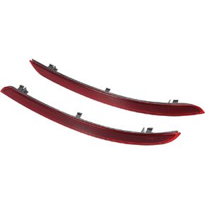 A ABSOPRO Rear Bumper Reflector Light 1668200074 for Mercedes Benz W166 ML350 ML400 ML500 ML550 ML63AMG 2012-2015 ABS Red Gray