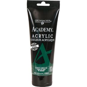 GRUMBACHER Academy Acrylic Paint, 75ml/2.5 Ounce Plastic Tube, Hooker's Green Hue (C105P)