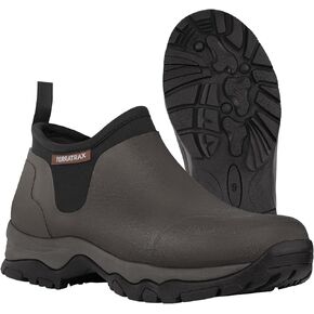 TerraTrax Muck Boots Waterproof Garden Boots for Men Ankle Rain Boots 3.5mm Neoprene Rubber Boots for Outdoor Gardening Hunting Fishing Farming and Mud Working in All-Season
